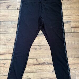 Karl Lagerfeld Black Activewear Pants